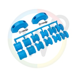 [Ace12488] Rubber slangstopper 1/4" - 1/2" blauw